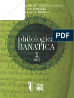 Philologica Banatica (2019 I)