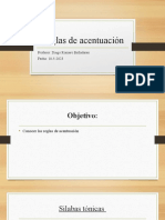 Reglas de Acentuación