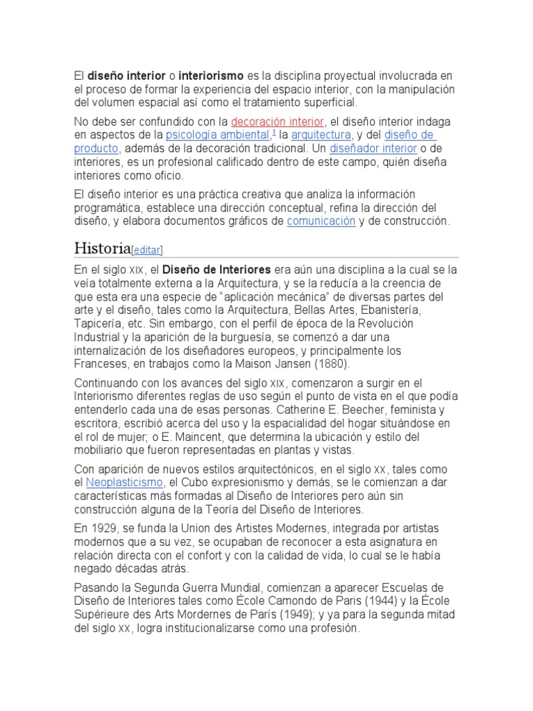 Diseño De Interiores Pdf Diseño De Interiores Estética