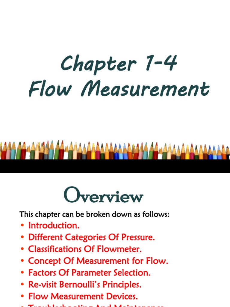 Chapter 14 Process Measurement And Devices Flow Measurement PDF
