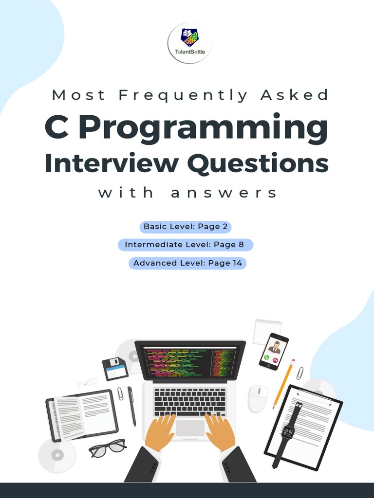 C interview questions pdf for freshers pdf pointer computer programming variable 