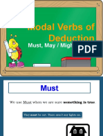 Modal Verbs of Deduction Explanation and Activities IIIº Medio