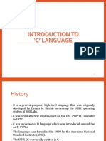 Introduction To C Language