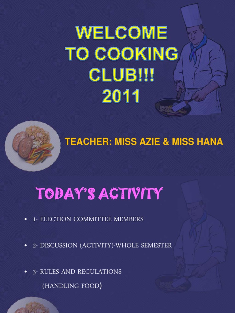 Cooking Skills with Miss Azie & Miss Hana | PDF | Cooking, Food & Wine