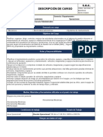 Coord Mtto Descripcion de Cargo Pomatca