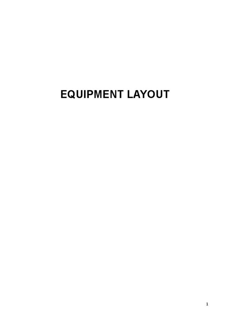 Equipment layout PDF