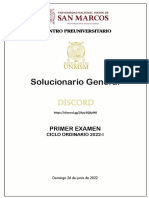 Solucionario - Examen N 01 - Ciclo Ordinario 2022-I