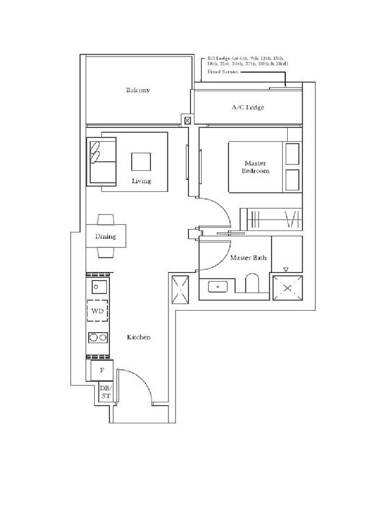 1 Bedroom Floor Plan | PDF