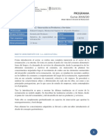 Curso 2019/20: Programa