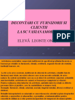 Decontări Cu Furrnizorii.. LEONTE O. - PPT