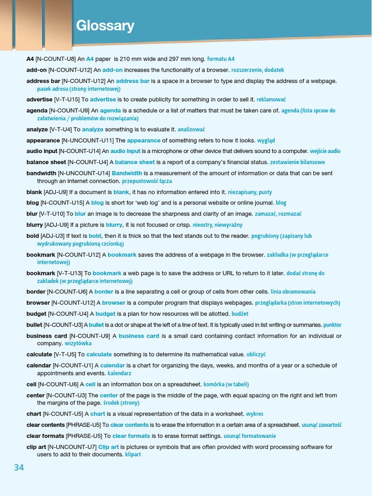 1 Esp Comp2nd sb2 New Glossary PDF Data Compression Page Layout