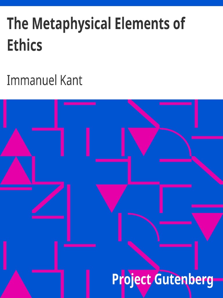 Metaphysics of Elements of Ethics PDF Virtue Reason
