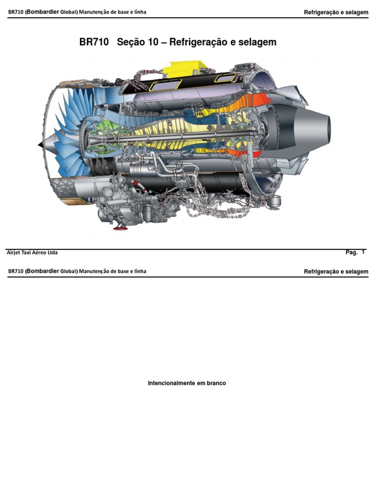 Refrigeração e Selagem do BR710 | PDF | Motor a jato | Válvula