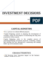 CAPITAL BUDGETING Notes