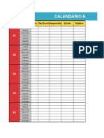 Plantilla - Calendario Redes Sociales