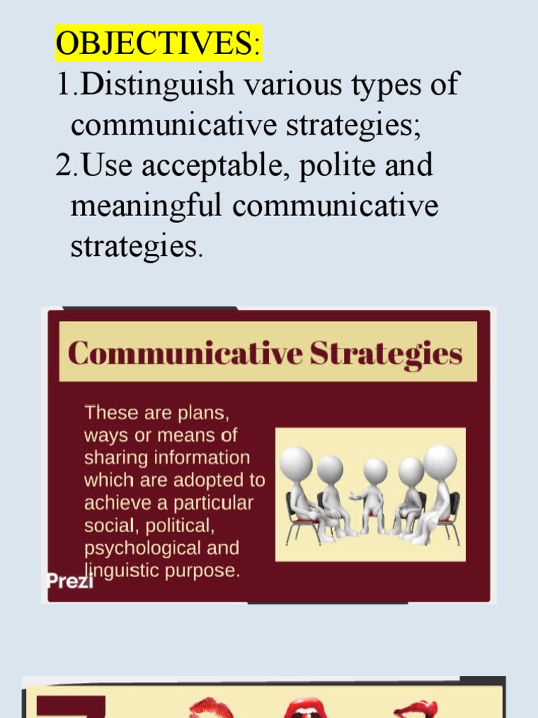 7 Types Of Communicative Strategies