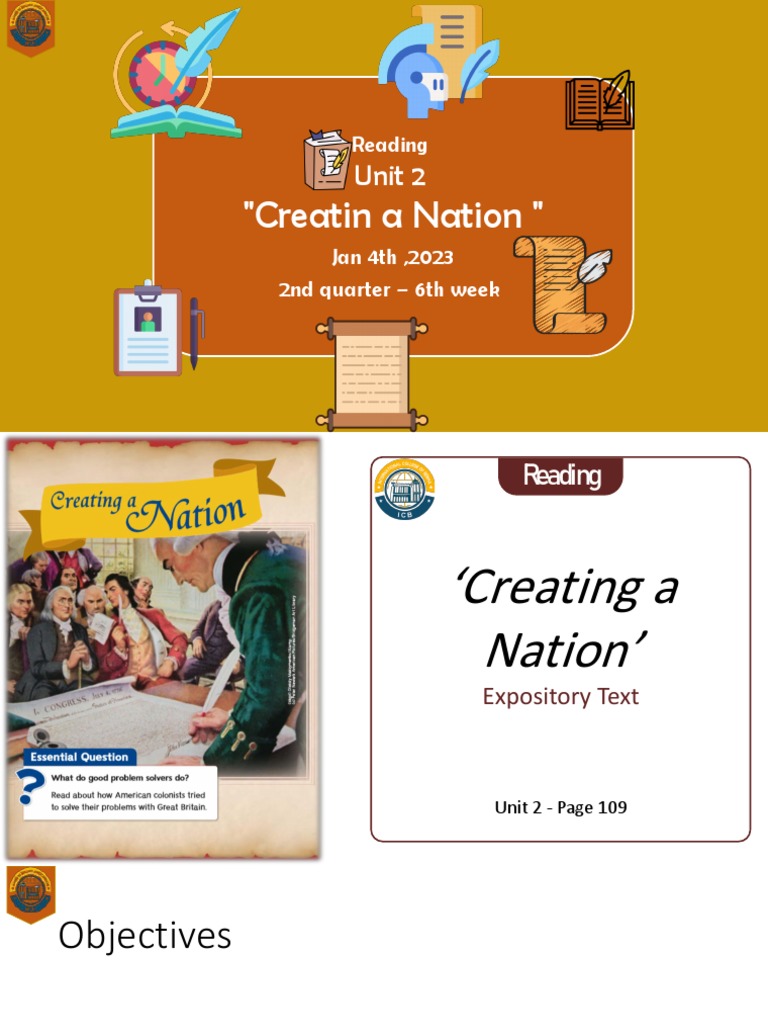 Creating a Nation: Expository Text Guide | PDF