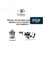 Manual de Usuario Lensometro