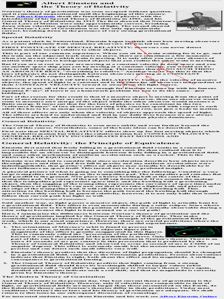 Albert einstein and the theory of relativity pdf