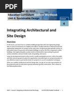 Integrating Architectural and Site Design: Autocad Civil 3D 2010 Education Curriculum Unit 4: Sustainable Design