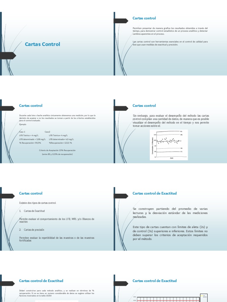 Cartas Control | PDF | Science | Metrología