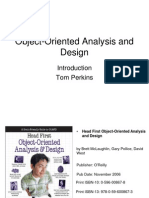 Object-Oriented Analysis and Design: Tom Perkins