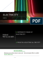 Electricity Unit 6 5th Grade - Forms of Electricity