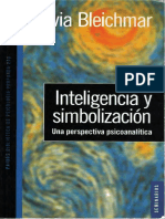 Inteligencia y Simbolización. Una Perspectiva Psicoanalítica [Silvia Bleichmar]