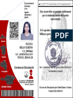 Este Carnet Debe Ser Portado Visiblemente Por El Estudiante Dentro Del Recinto Universitario