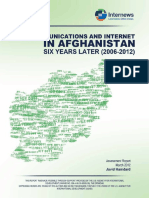 State of Telecommunications and Internet in Afghanistan 2012