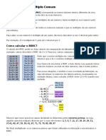 MMC e MDC Resumo