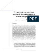 El Campo de Las Empresas Familiares en Latinoamérica: Nuevas Perspectivas