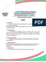 Bases Del Campeonato Por Equipos IPD Cusco 2023