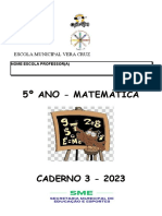 Caderno 3 - 5º Ano - Matemática 2023