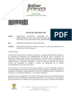 Circular Informativa Suspension Sistema Humano en Linea