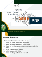Chapter 6 Design For Quality & Product Excellence