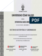 Universidad César Vallejo: Esther Rosa Saenz Arenas