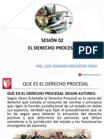 Sesión 02 El Derecho Procesal: Mg. Luis Edinson Molocho Vega