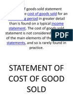 Statement of Cost of Good Sold (Aquino)