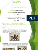 ESPAÑOL Literatura Medieval Temas