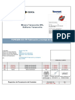 Minera Yanacocha SRL Súlfuros Yanacocha: FOPEGEN-030 ITP Fabricación y Montaje de Spool HDPE