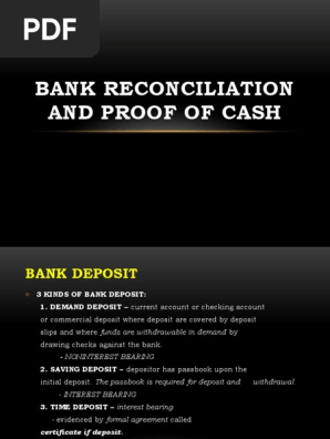 Bank Reconciliation