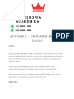 Atividade 2 - Instalações Prediais - 52 2023