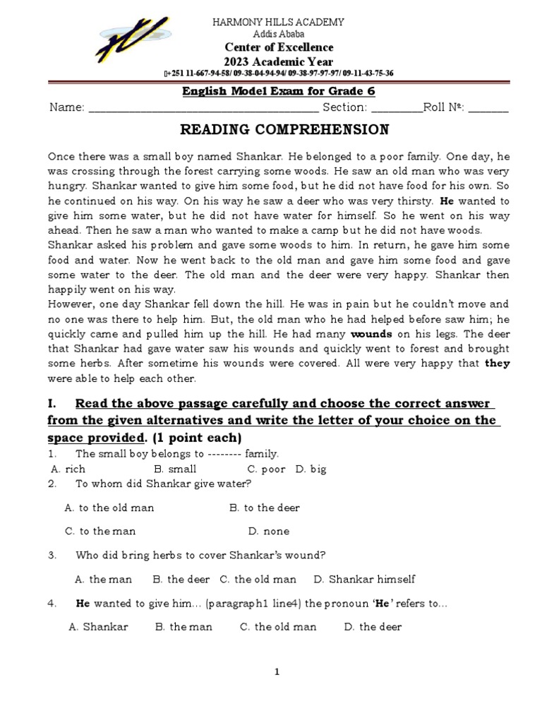 Grade 6 English Pdf Grammar Linguistics