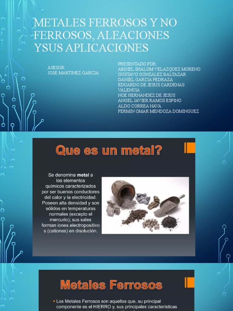 Materiales Ferrosos y No Ferrosos PDF