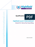 (01082019 1011) Level 2 International Award Security Guarding Specification v2.0