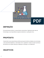 Aula 2 - Processos Farmacocinéticos