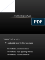 Thurstone Scales