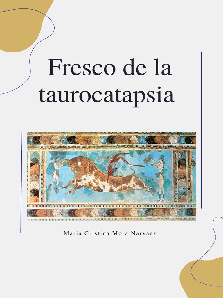 Fresco Taurocatapsia de Cnossos | PDF | Pinturas