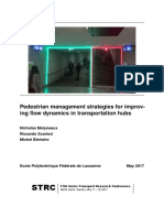 Pedestrian Management Strategies For Improving Flow Dynamics in Transportation Hubs REVISE